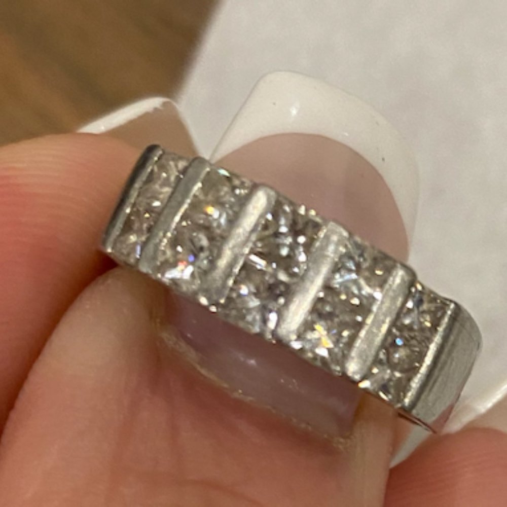 Platinum Wedding set band